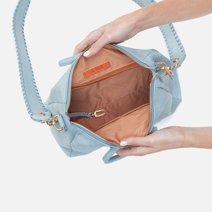 HOBO Premium - Sheila Medium Satchel In Buffed Leather - Sky