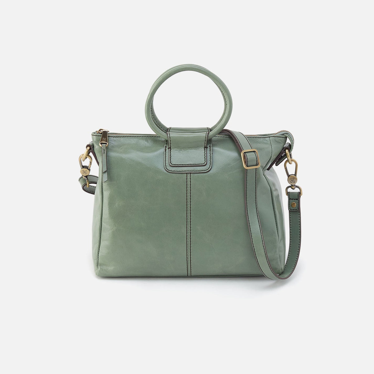 HOBO Customer Favorite - Sheila Medium Satchel In Polished Leather - Jade