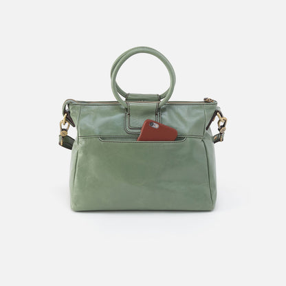 HOBO Customer Favorite - Sheila Medium Satchel In Polished Leather - Jade