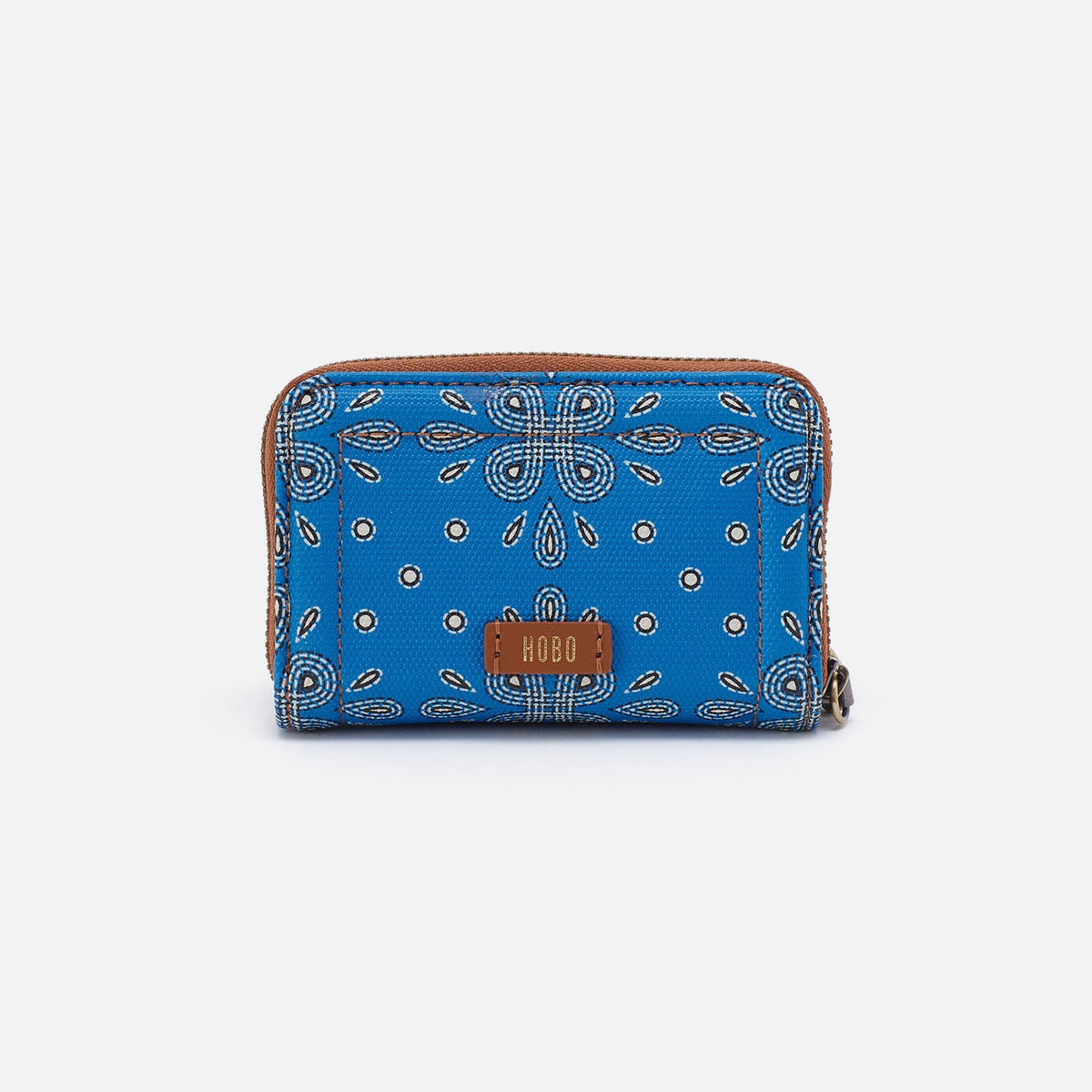 HOBO Hot Sale - Soma Small Wallet In Coated Canvas - Blue Journey Bandana
