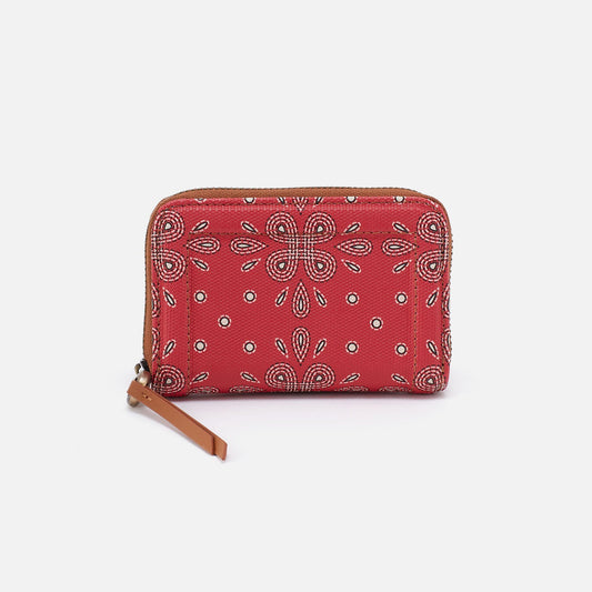 HOBO Smart Buy - Soma Small Wallet In Coated Canvas - Red Journey Bandana