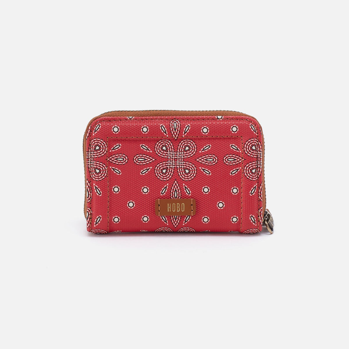 HOBO Smart Buy - Soma Small Wallet In Coated Canvas - Red Journey Bandana