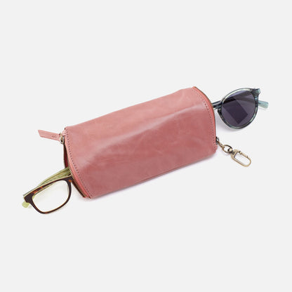 HOBO Special Offer - Spark Double Eyeglass Case In Polished Leather - Rose