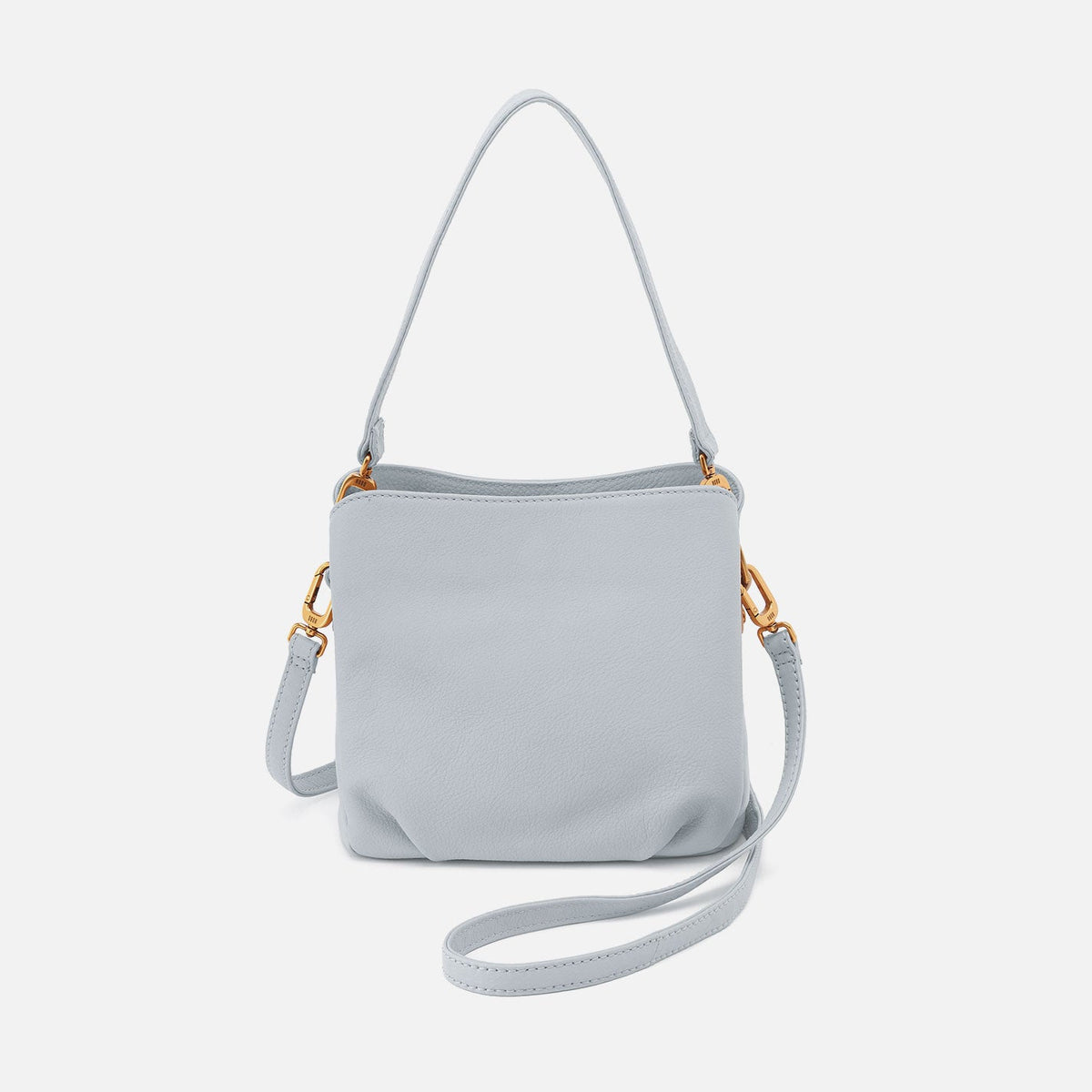 HOBO New - Starr Convertible Shoulder Bag in Pebbled Leather - Blue Pearl