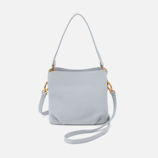 HOBO New - Starr Convertible Shoulder Bag in Pebbled Leather - Blue Pearl