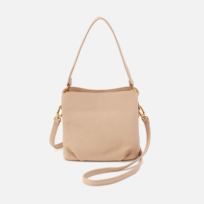 HOBO Featured - Starr Convertible Shoulder Bag in Pebbled Leather - Linen