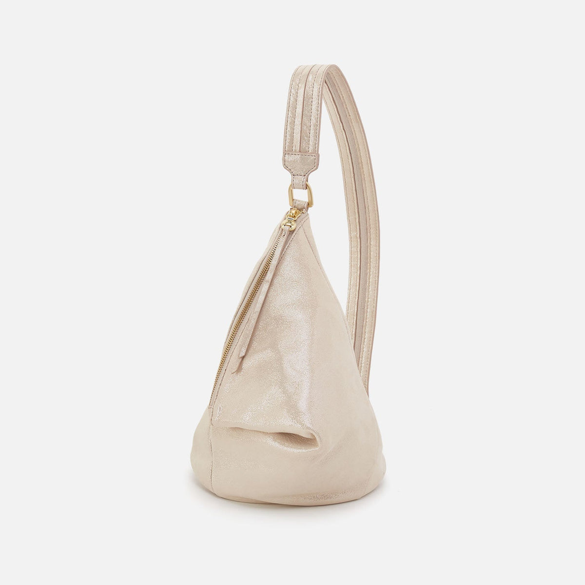 HOBO Special Offer - Sway Small Sling In Metallic Leather - Sand Shimmer