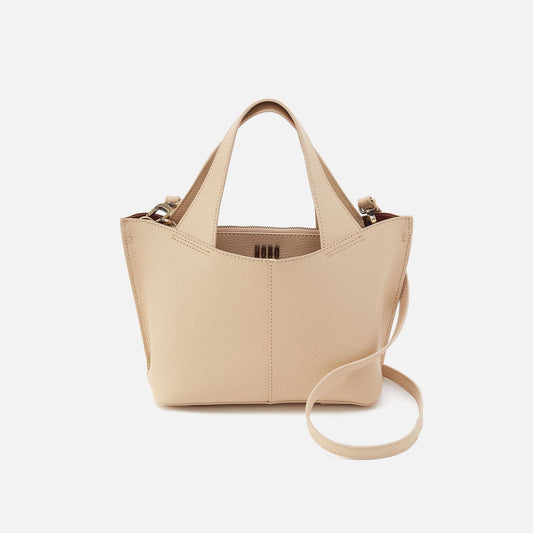 HOBO Classic - Vida Small Tote in Micro Pebbled Leather - Almond