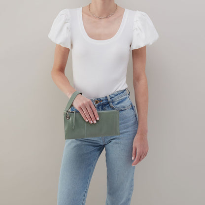 HOBO Best Seller - Vida Wristlet In Polished Leather - Jade