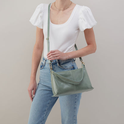 HOBO Sale - Avon Shoulder Bag In Polished Leather - Jade
