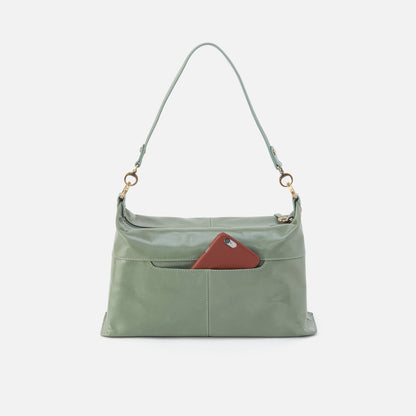 HOBO Sale - Avon Shoulder Bag In Polished Leather - Jade