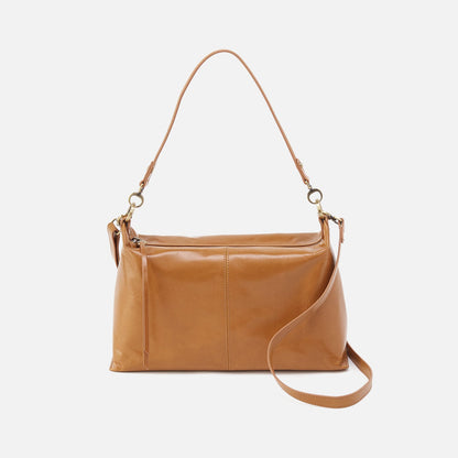 HOBO Essential - Avon Shoulder Bag In Polished Leather - Natural