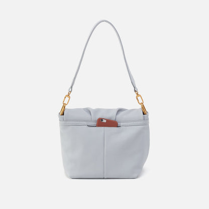 HOBO Sale - Harley Convertible Shoulder Bag In Pebbled Leather - Blue Pearl
