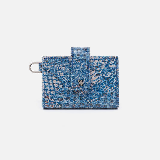 HOBO Trending - Jean Accordian Card Case In Printed Leather - Boho Bandana