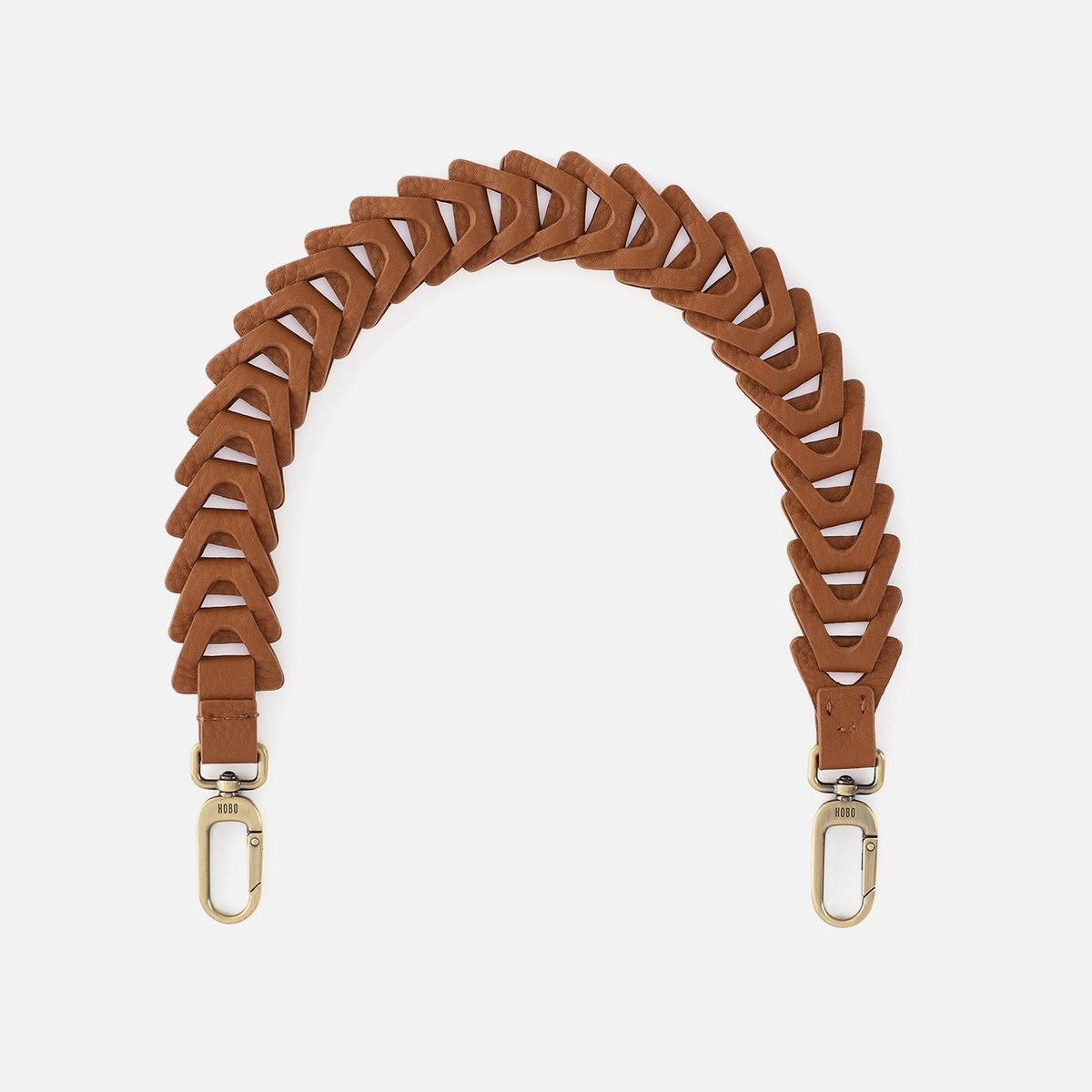 HOBO Classic - Petty Leather Link Strap in Pebbled Leather - Warm Honey