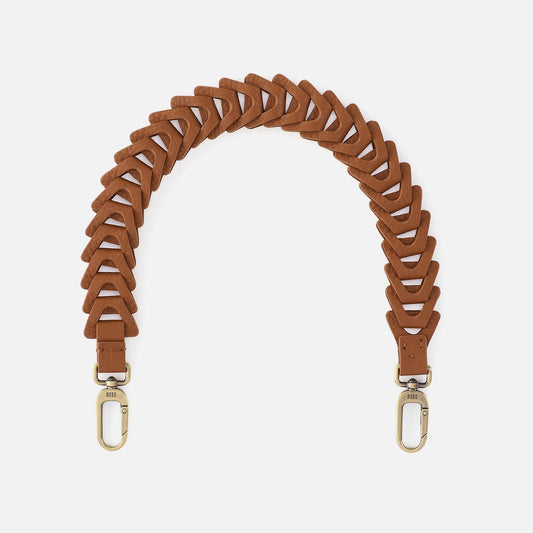 HOBO Classic - Petty Leather Link Strap in Pebbled Leather - Warm Honey