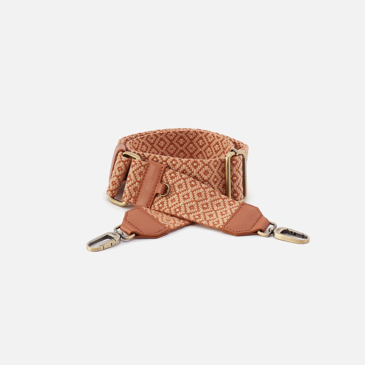 HOBO Recommended - Webbing Strap In Webbing Fabric With Pebbled Leather Trim - Desert Sun