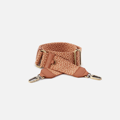 HOBO Recommended - Webbing Strap In Webbing Fabric With Pebbled Leather Trim - Desert Sun