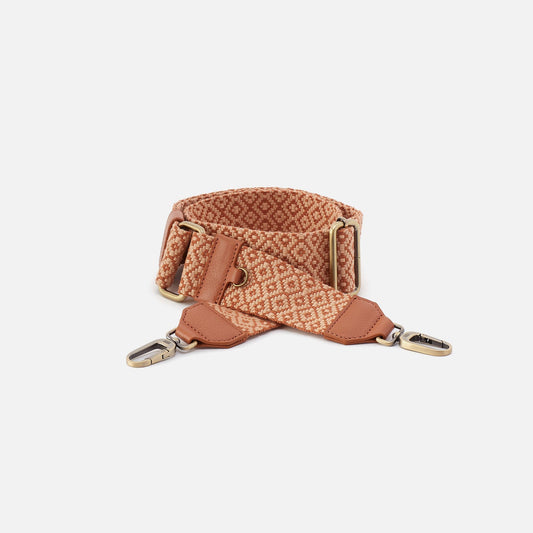 HOBO Recommended - Webbing Strap In Webbing Fabric With Pebbled Leather Trim - Desert Sun