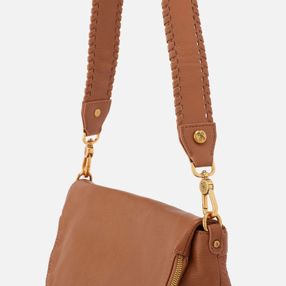 HOBO Great Value - Whipstitch Guitar Strap In Pebbled Leather - Warm Honey