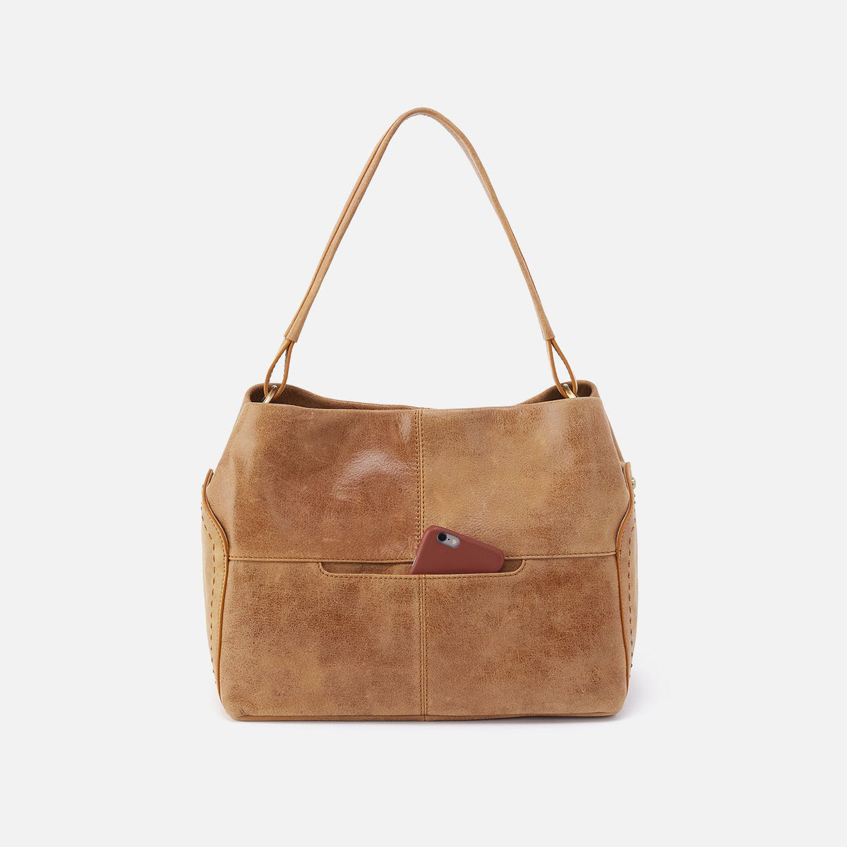 HOBO Smart Buy - Seneca Shoulder Bag In Buffed Leather - Whiskey