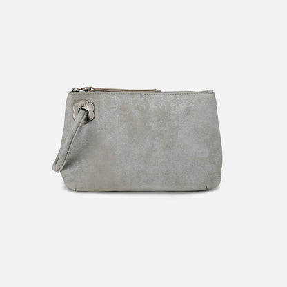 HOBO Premium - Daisy Daze Large Wristlet In Buffed Leather - Misty Harbor
