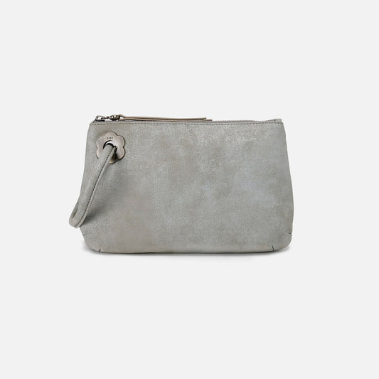 HOBO Premium - Daisy Daze Large Wristlet In Buffed Leather - Misty Harbor