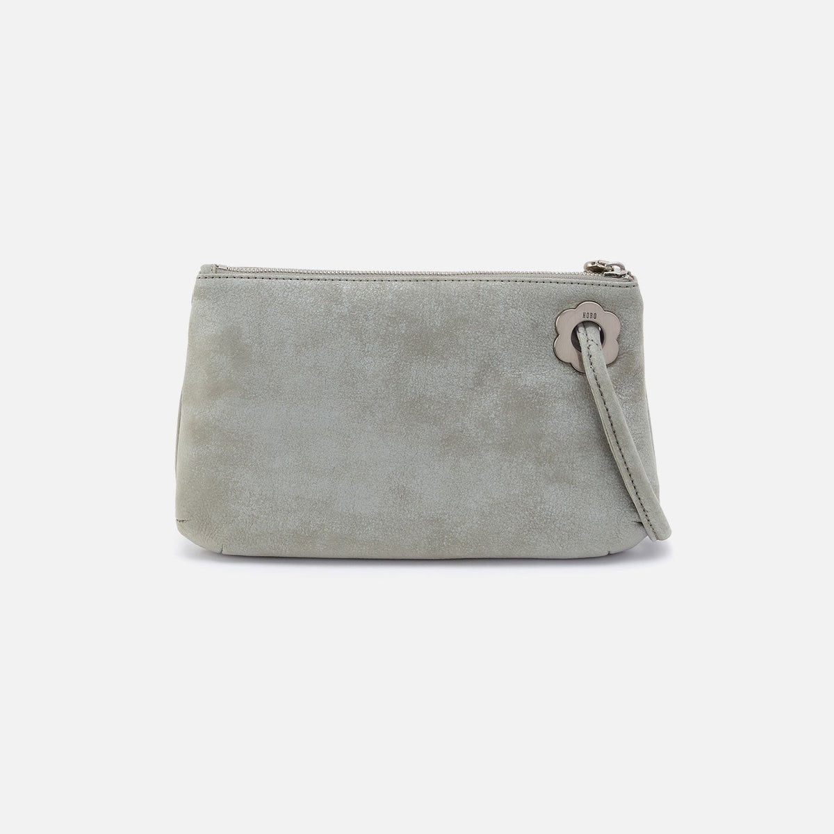 HOBO Premium - Daisy Daze Large Wristlet In Buffed Leather - Misty Harbor