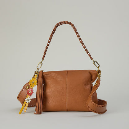 HOBO Exclusive - Kori Crossbody In Pebbled Leather - Warm Honey