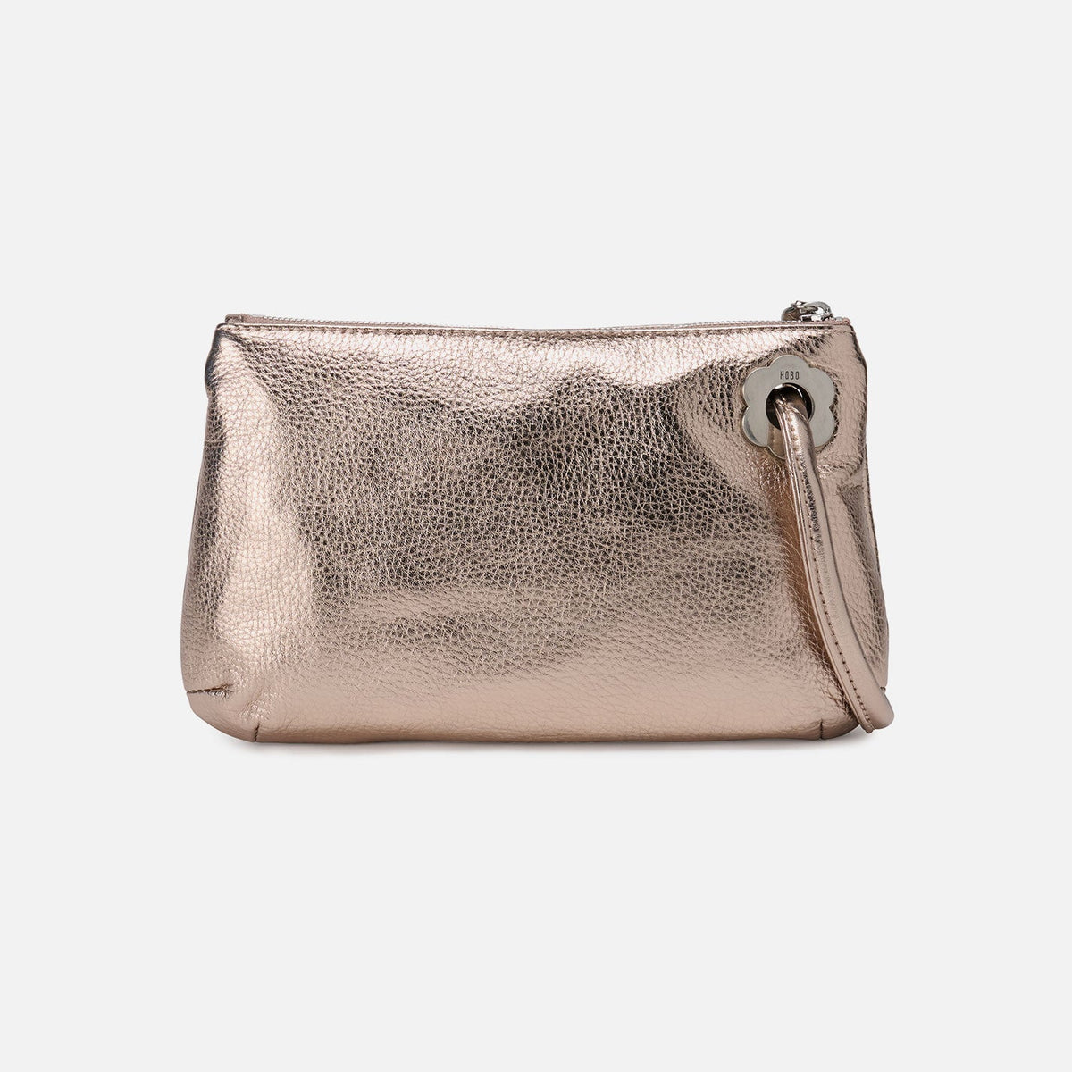 HOBO Sale - Daisy Daze Large Wristlet In Metallic Leather - Cameo Quartz