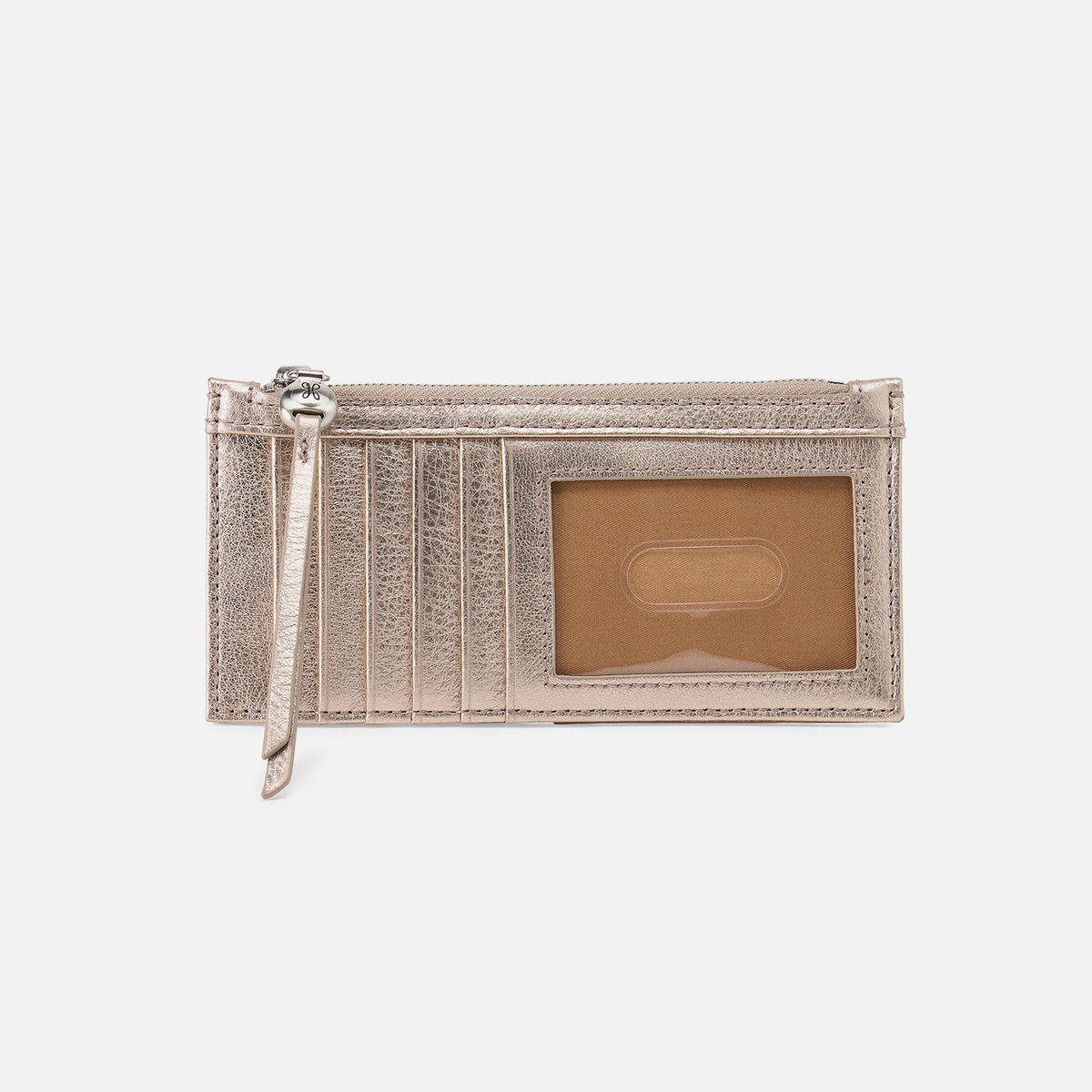 HOBO Best Seller - Carte Card Case In Metallic Leather - Cameo Quartz