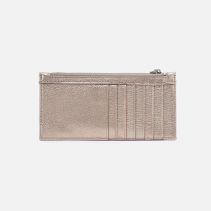 HOBO Best Seller - Carte Card Case In Metallic Leather - Cameo Quartz