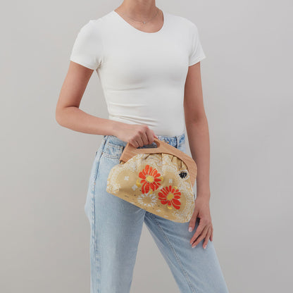 HOBO Featured - Dakota Print Clutch In Canvas - Sunset Bandana