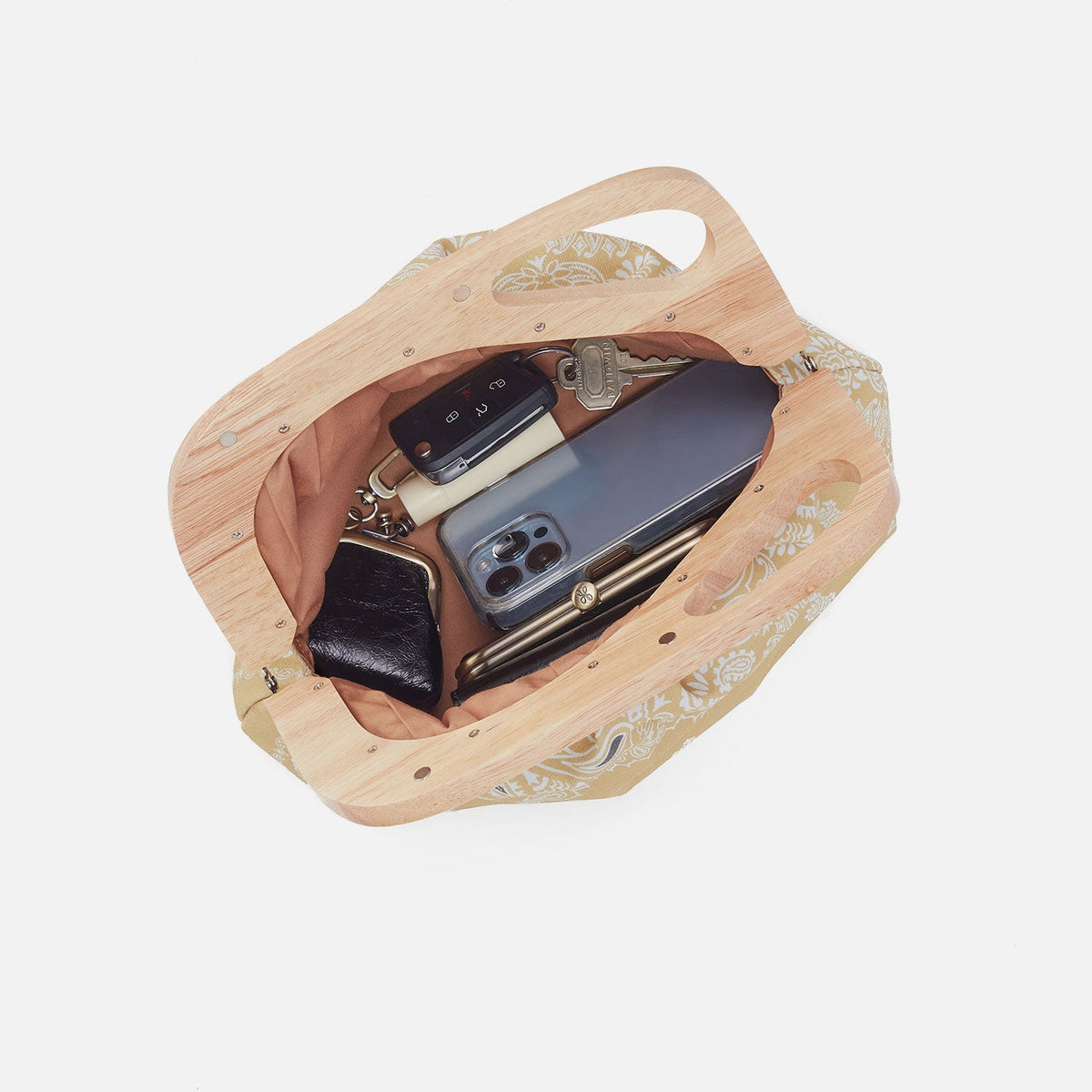 HOBO Featured - Dakota Print Clutch In Canvas - Sunset Bandana