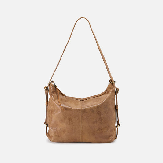 HOBO Premium - Emily Convertible Backpack In Buffed Leather - Whiskey