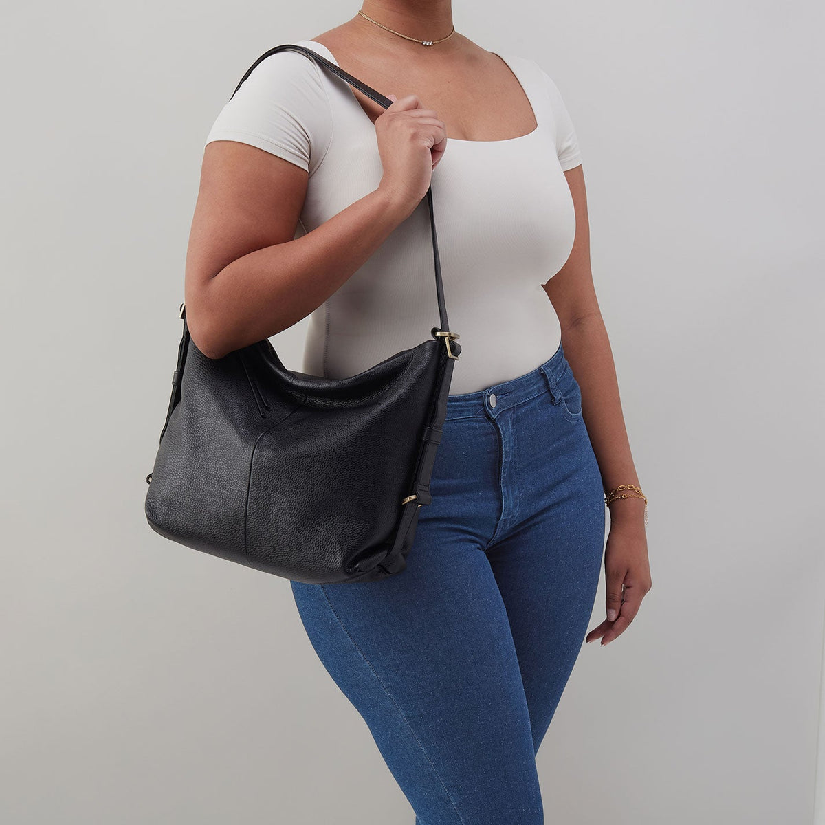HOBO Discount - Emily Convertible Backpack In Pebbled Leather - Black