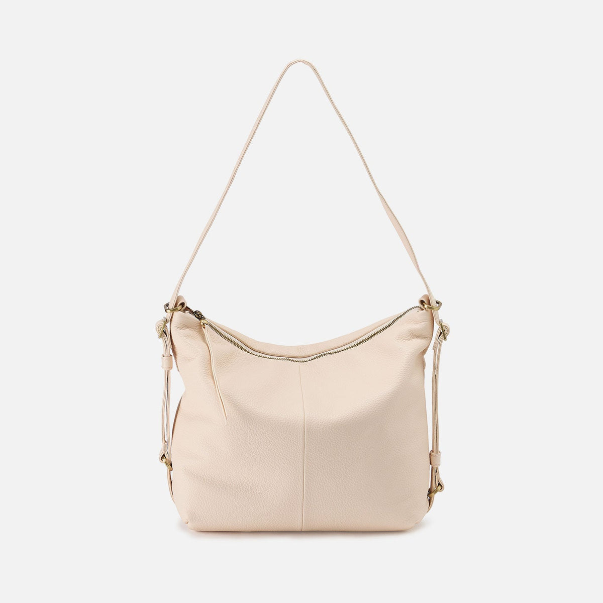 HOBO Latest - Emily Convertible Backpack In Pebbled Leather - Cream