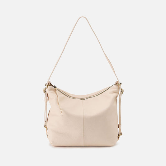 HOBO Latest - Emily Convertible Backpack In Pebbled Leather - Cream
