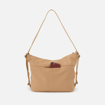 HOBO Trending - Emily Convertible Backpack In Pebbled Leather - Porcini