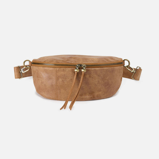 HOBO Signature - Hunter Medium Belt Bag In Buffed Leather - Whiskey