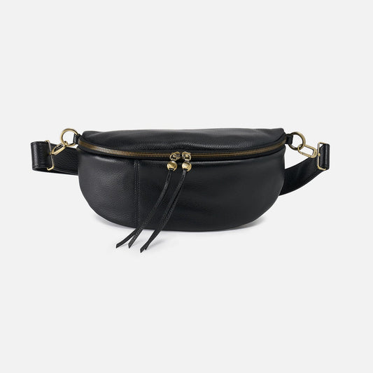 HOBO Trending - Hunter Medium Belt Bag In Pebbled Leather - Black