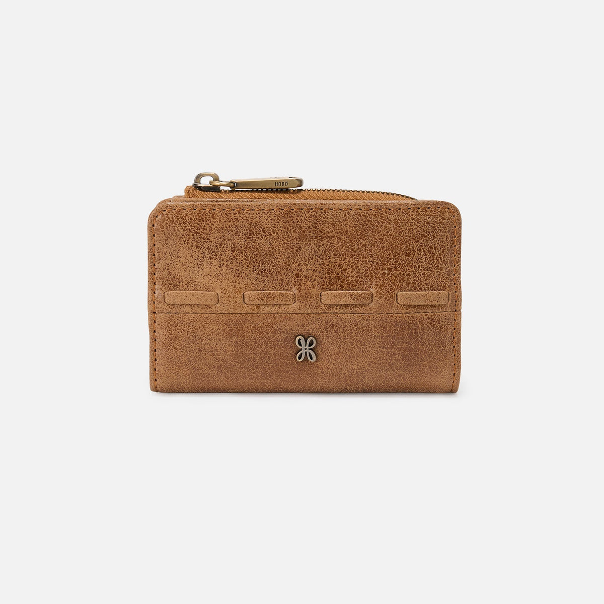 HOBO Everyday - Jill Card Case In Buffed Leather - Whiskey