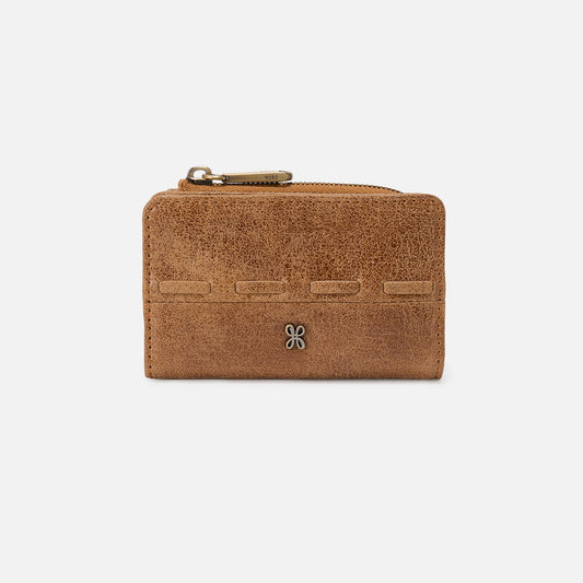 HOBO Everyday - Jill Card Case In Buffed Leather - Whiskey