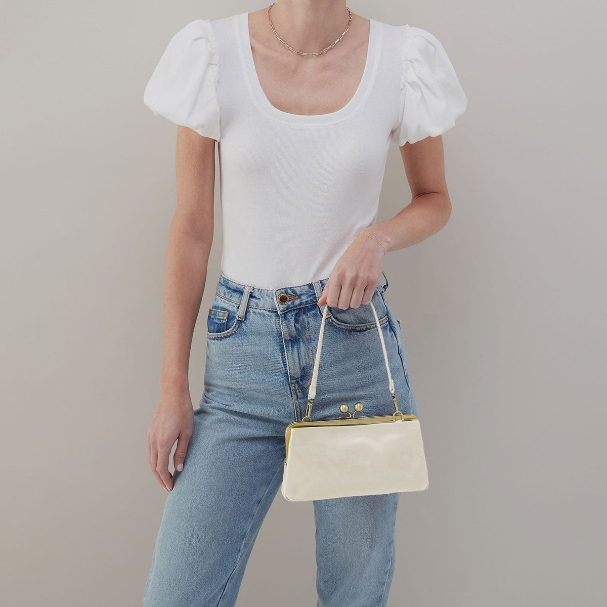 HOBO Sale - Lauren Frame Crossbody In Polished Leather - Lily