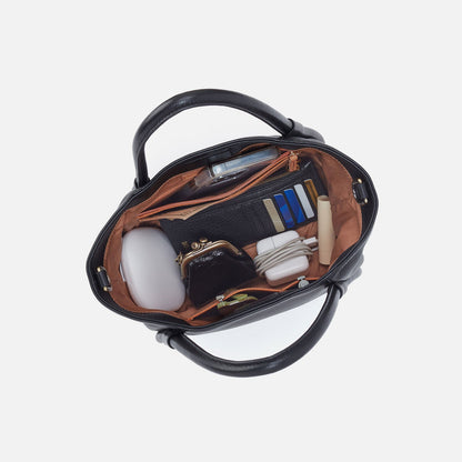HOBO Featured - Margot Satchel In Pebbled Leather - Burnished Caramel Caning