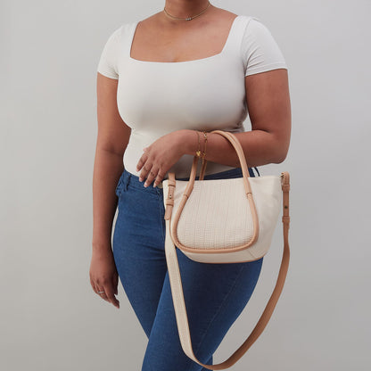 HOBO Hot Sale - Margot Satchel In Pebbled Leather - Cream