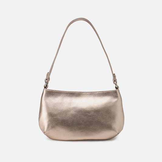 HOBO Recommended - Pier Baguette In Metallic Leather - Cameo Quartz