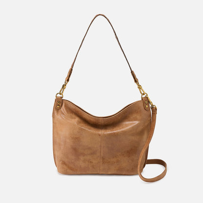 HOBO Essential - Pier Shoulder Bag In Buffed Leather - Whiskey