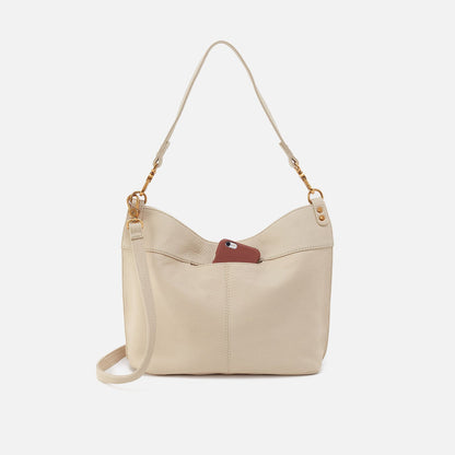 HOBO Best Seller - Pier Shoulder Bag In Pebbled Leather - Embroidered Birch