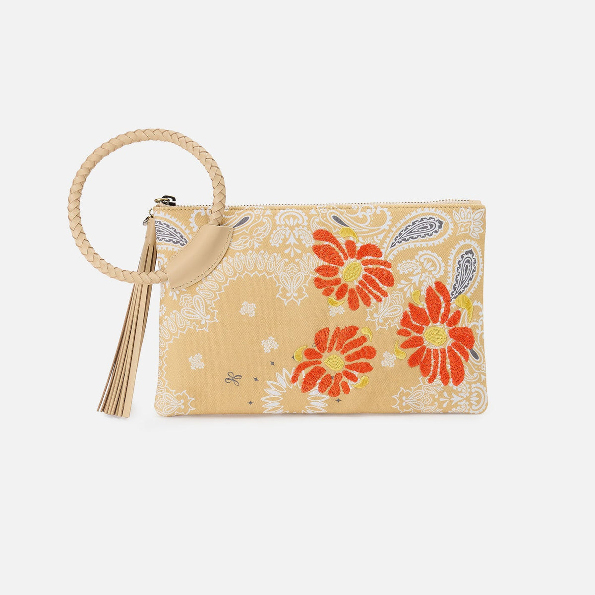 HOBO Signature - Sheila Clutch In Canvas - Sunset Bandana